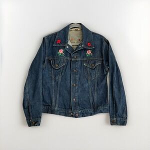 Vintage Custom Triple L Jean Denim Jacket LLL 60's. 70's. Embroidered Western